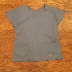 Gray Jaanuu scrub top