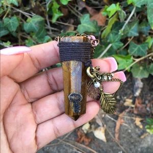 Tiger Eye Pendant Necklace