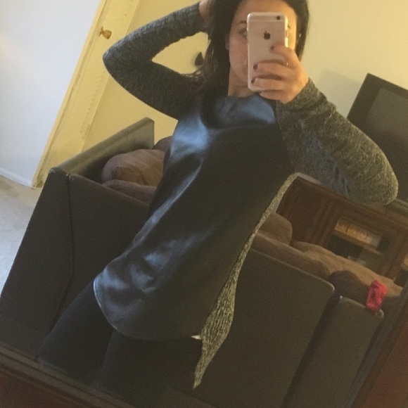ALLOY Tops - Alloy appeal faux leather sweater