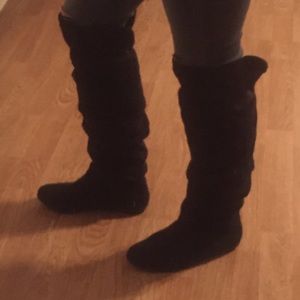 Black Flat over the knee boots