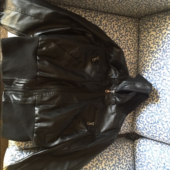 Faux leather jacket