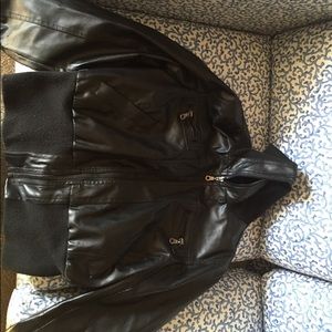 Faux leather jacket