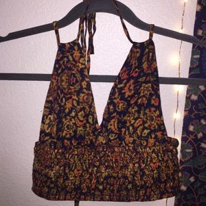 Forever21 halter tie crop top