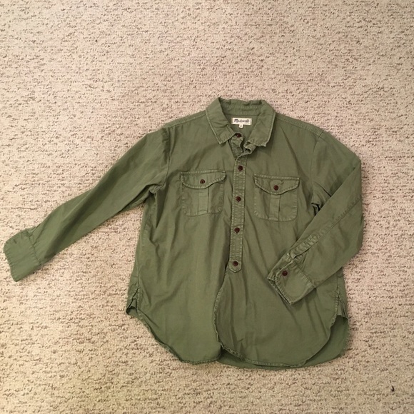 Madewell military button down