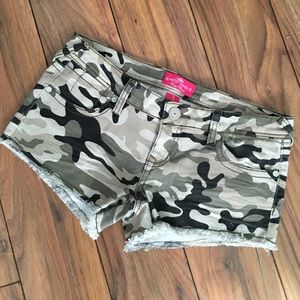 Camo shorts by Almost Famous