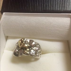 925 and Gold with a Diamond Ring