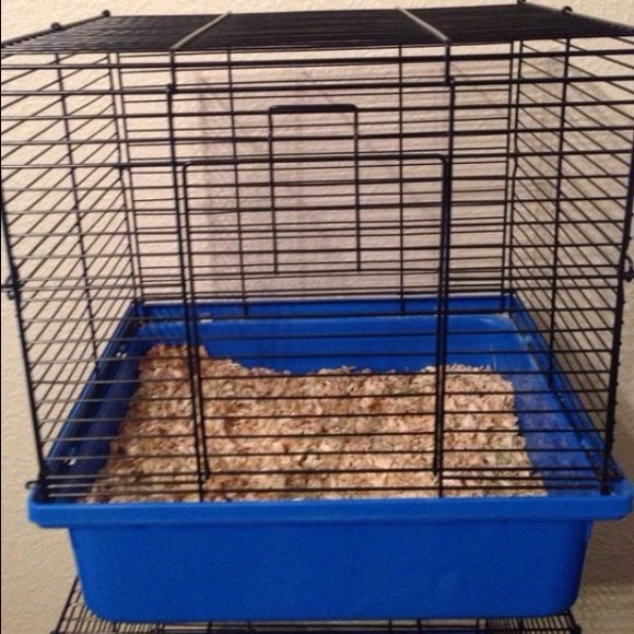 Two used small animal cages
