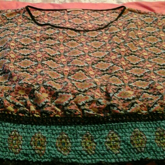 Beautiful  Plus Size Paisley Print Blouse