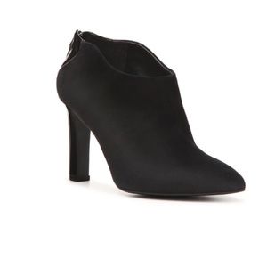 Franco Sarto Black Suede Leather Booties