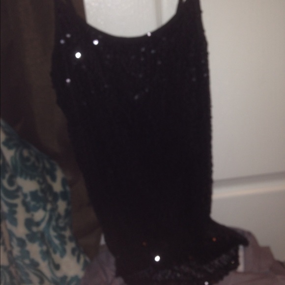 Black tank top