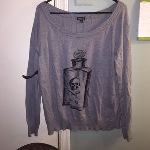 Grey skull sweater