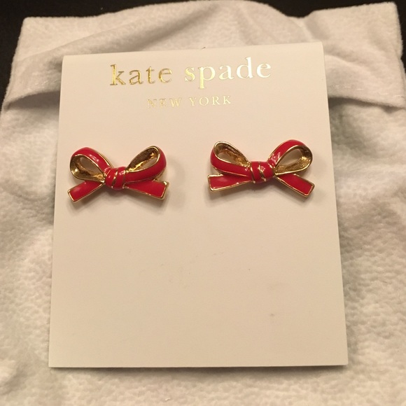 kate spade Jewelry - 🎀SALE🎀 Super cute red Kate Spade bow earrings