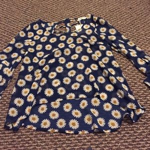 Sheer daisy top