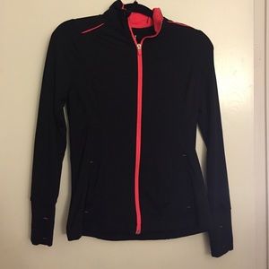 Black and pink workout jacket