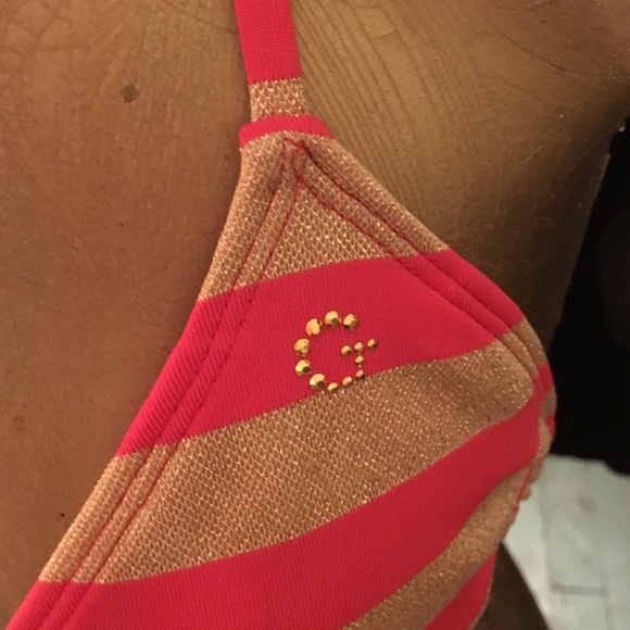 SOLD- Guess Glittery Gold Bikini- NWOT🌴 - Picture 2 of 3