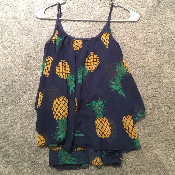 Pineapple Flowy Tank