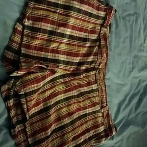 Plaid shorts