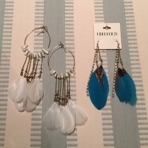 Forever 21 Feather Earring Bundle