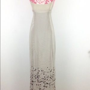 J. Crew Beige silk maxi dress