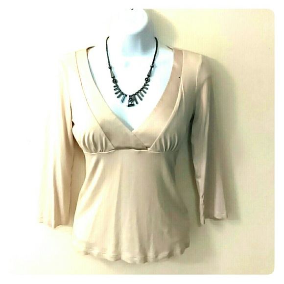 bebe V-neck Blouse