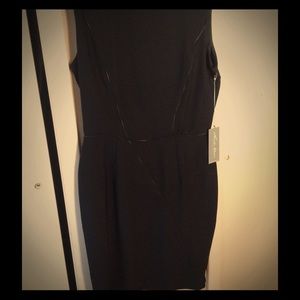 Black dress with zipper detail