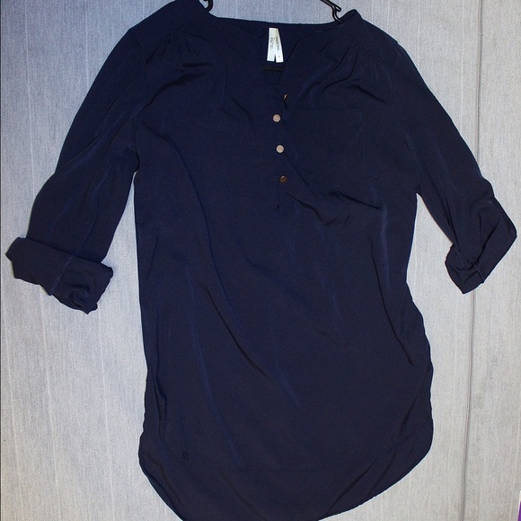 Navy Blue Blouse