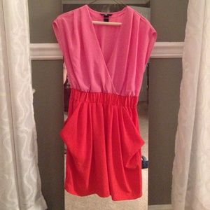 H&M v neck crossover dress