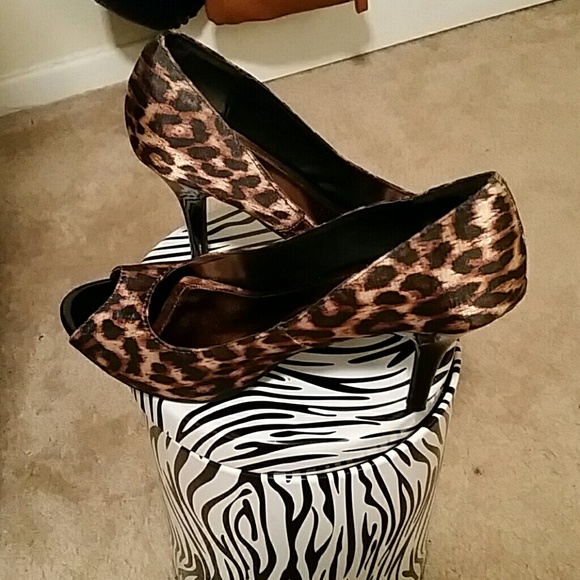Animal print heels