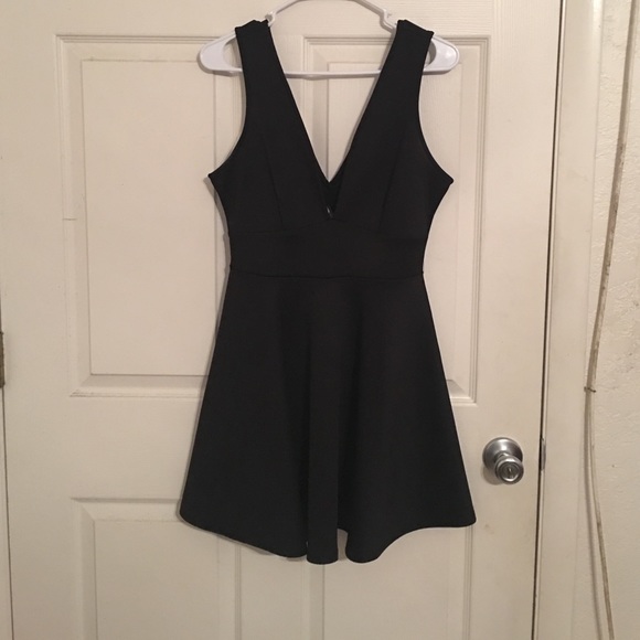 Black mini cocktail dress