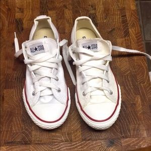 Brand new white converse