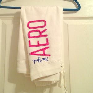 White Aeropostale Capri Sweatpants
