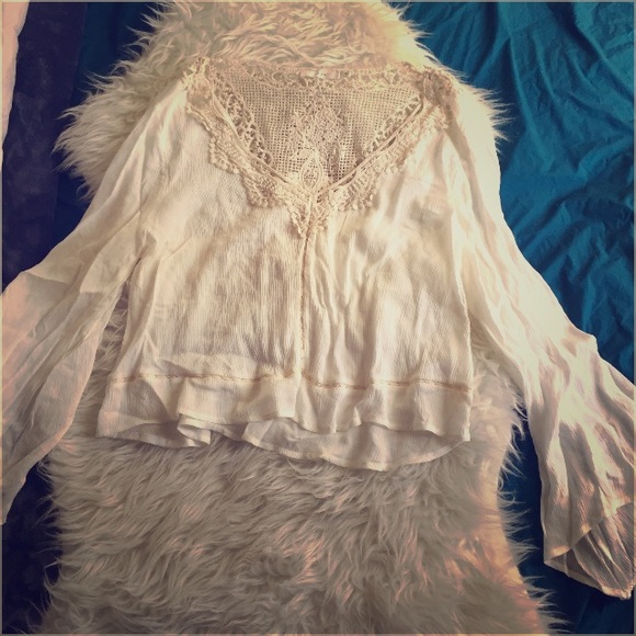 Tops - Sz.M Creme colored Boho style top