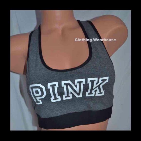 Victoria's Secret cotton bra dark grey M A-C NIB