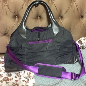 Athleta grey nylon bag