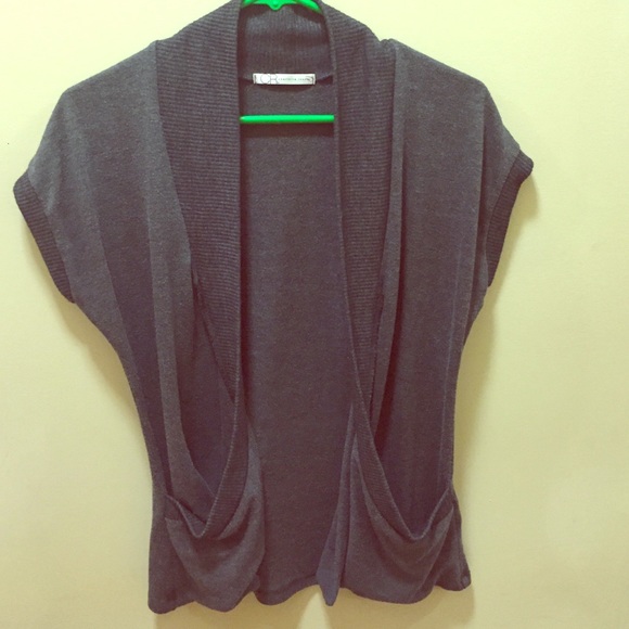 Gray cardigan