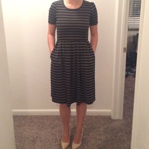 Striped dress with pockets