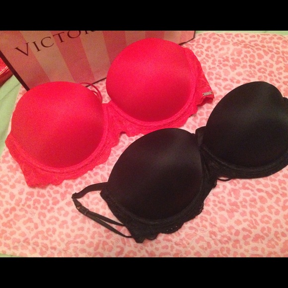 2 New vs "pink" 34b date bras🚫sold🚫