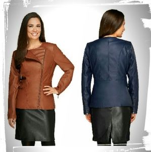 "Dennis Basso" Peplum Asymmetrical Jacket 2X