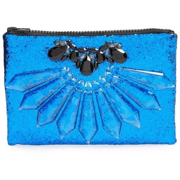 Natasha Crystal Embellished Clutch - Picture 2 of 4