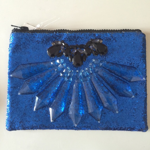 Natasha Crystal Embellished Clutch - Picture 3 of 4
