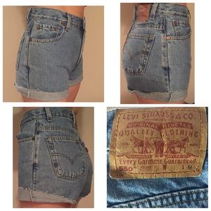 High waisted vintage Levi's shorts