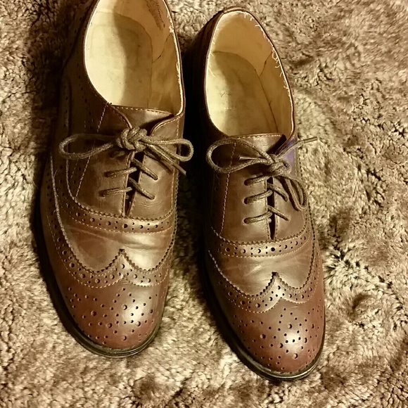 Oxford style shoes brown worn once