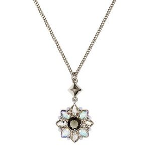 Juicy Couture Rhinestone Cluster Mini Necklace