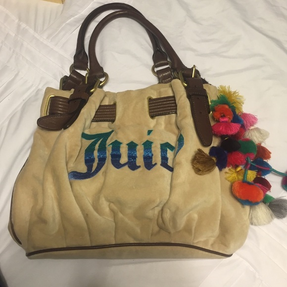 Juicy couture velour shoulder bag