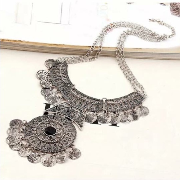 Bohemian coin necklace - Picture 2 of 2