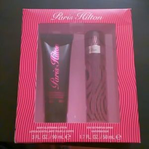 Paris hilton body cream and perfume