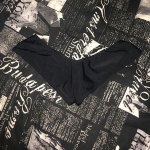 Black Brazilian scrunch bathing suit bottoms