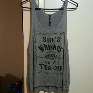 She's whiskey in a cup of tee tank