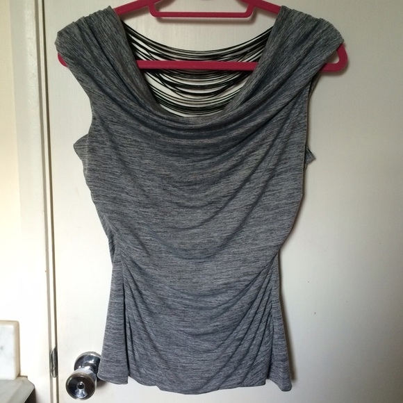 Gray Backless Top