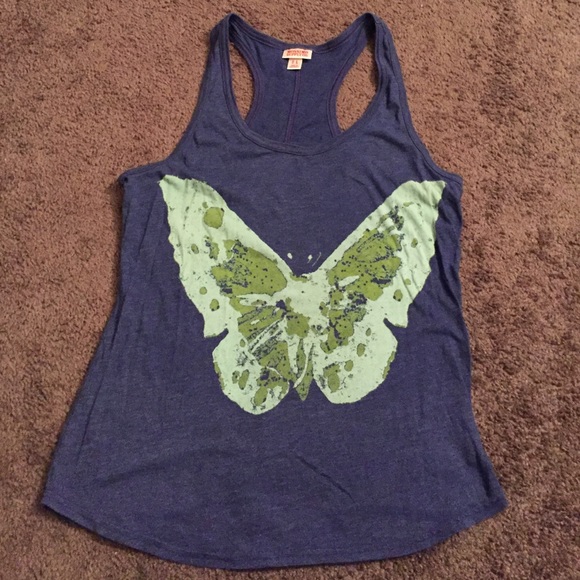 Mossimo Supply Co. Purple Butterfly tank! - Picture 1 of 2